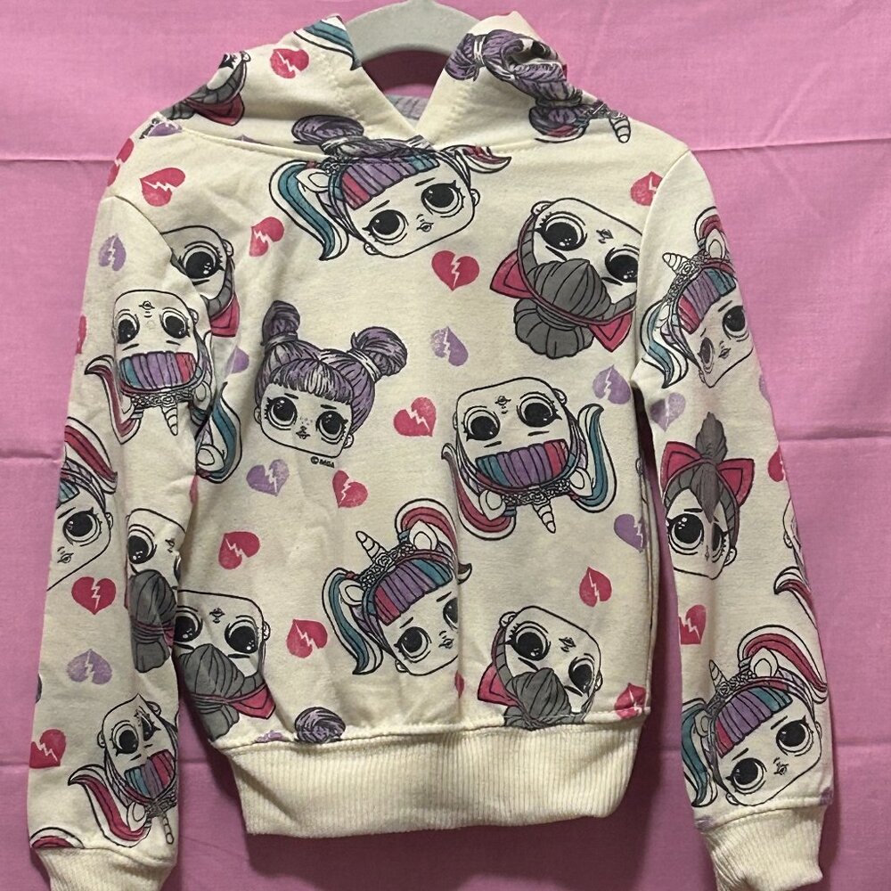LOL Surprise! dolls hoodie, all over print, size 4